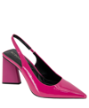 Bcbgeneration Trina Pointed Toe Slingback Pump In Viva Pink Patent