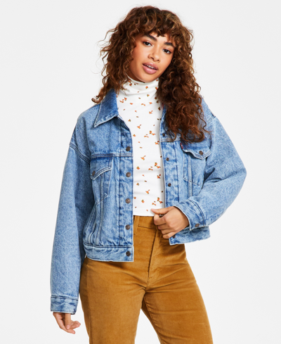 Levi's Women's Padded Cotton Long-sleeve Trucker Jacket In Whatever Whenever