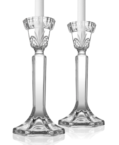 Godinger Dublin Tapered Candlesticks, Set Of 2 In Clear