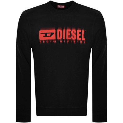 Diesel S Ginn L8 Logo Sweatshirt Black