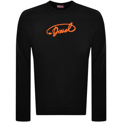 Diesel S Ginn L6 Crewneck Sweatshirt In Black