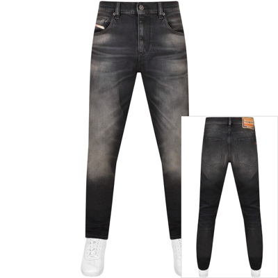 Diesel D Strukt Slim Fit Dark Wash Jeans Black
