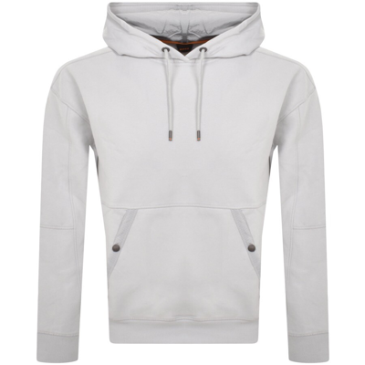 Boss Casual Boss Wenylon Pullover Hoodie Grey