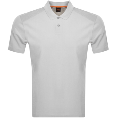 Boss Casual Boss Penylonmatt Polo T Shirt Grey