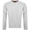 Boss Casual Boss Wenylon 01 Crew Neck Sweatshirt Grey In Grey