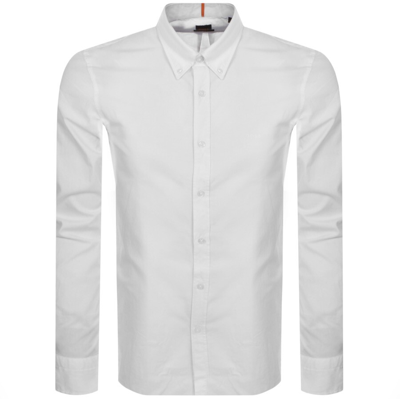 Boss Casual Boss Rickert Long Sleeved Shirt White