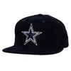 Mitchell & Ness Men's  Navy Distressed Dallas Cowboys All Directions Corduroy Snapback Hat In Navy