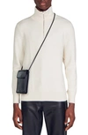 Sandro Wool Half-zip Sweater In Off White