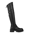Kirò Woman Boot Military Green Size 10 Soft Leather, Textile Fibers In Black