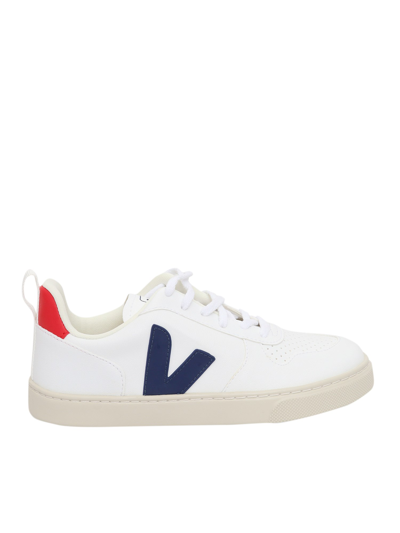 Veja Small V-10 Sneakers In White