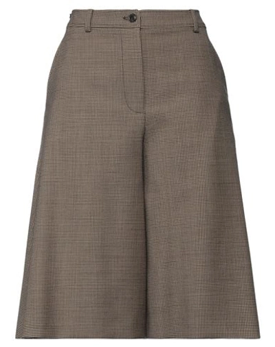 Boutique Moschino Woman Pants Khaki Size 8 Polyester, Virgin Wool, Elastane In Beige