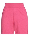 Daniele Fiesoli Woman Shorts & Bermuda Shorts Fuchsia Size 3 Organic Cotton, Polyamide In Pink