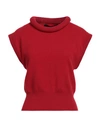 Federica Tosi Woman Sweater Red Size 4 Wool, Cashmere, Polyamide