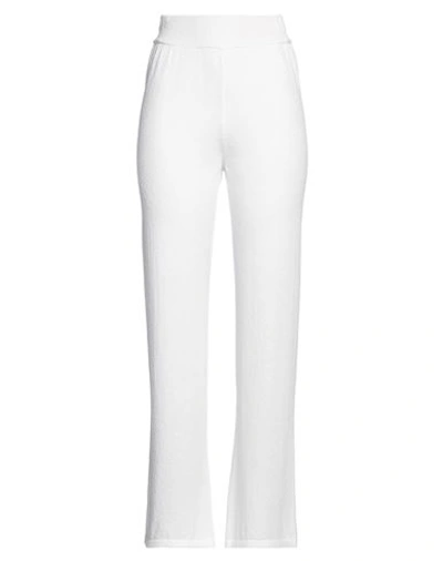 Daniele Fiesoli Woman Pants White Size 3 Organic Cotton, Recycled Polyamide