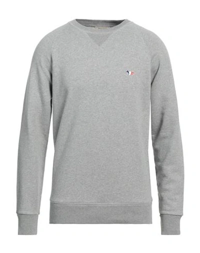 Maison Kitsuné Man Sweatshirt Light Grey Size S Cotton