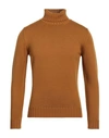 Filippo De Laurentiis Man Turtleneck Mustard Size 42 Merino Wool In Yellow