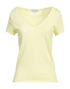 Michael Stars Woman T-shirt Acid Green Size Xs Cotton