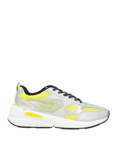 Diesel S-serendipity Sport Man Sneakers Acid Green Size 10.5 Polyester In Yellow