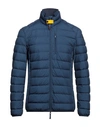 Parajumpers Man Down Jacket Navy Blue Size M Polyester