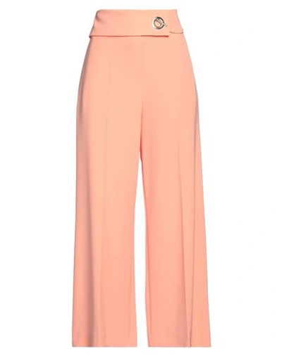 Simona Corsellini Woman Pants Salmon Pink Size 8 Polyester, Elastane