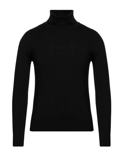 ALPHA STUDIO ALPHA STUDIO MAN TURTLENECK BLACK SIZE 44 MERINO WOOL
