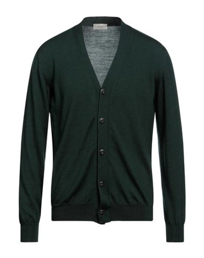 Altea Man Cardigan Dark Green Size Xxl Virgin Wool In Green