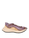 Valentino Garavani Man Sneakers Beige Size 9 Leather, Textile Fibers