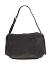 Gianni Chiarini Woman Shoulder Bag Lead Size - Soft Leather In Grey