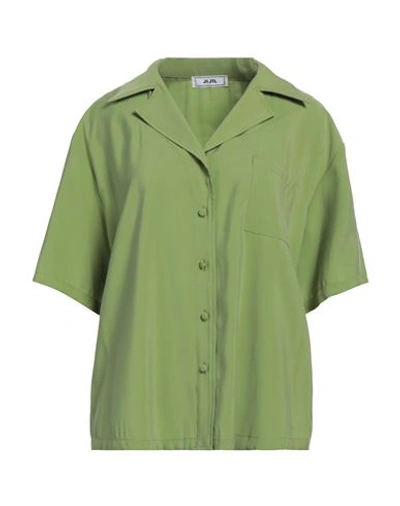 Jijil Woman Shirt Sage Green Size 6 Viscose, Polyester