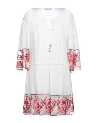 Blumarine Woman Short Dress White Size 8 Cotton