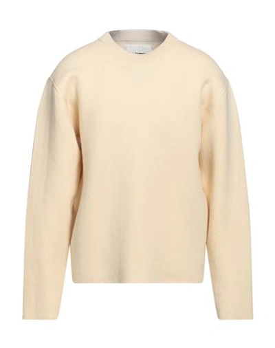 Jil Sander Man Sweater Pastel Yellow Size 42 Virgin Wool, Cashmere, Polyamide
