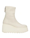 Vic Matie Vic Matiē Woman Ankle Boots Off White Size 11 Textile Fibers