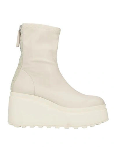 Vic Matie Vic Matiē Woman Ankle Boots Off White Size 11 Textile Fibers In White