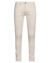 Dondup Man Jeans Cream Size 29 Cotton, Elastomultiester, Elastane In White