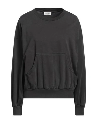 American Vintage Woman Sweatshirt Lead Size L Cotton In Grey