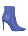 Marc Ellis Woman Ankle Boots Bright Blue Size 10 Soft Leather