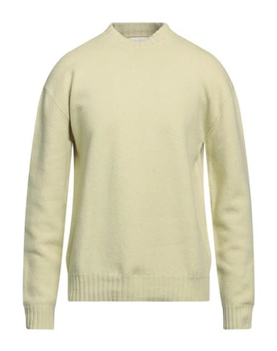Jil Sander Man Sweater Light Green Size 42 Wool In Green