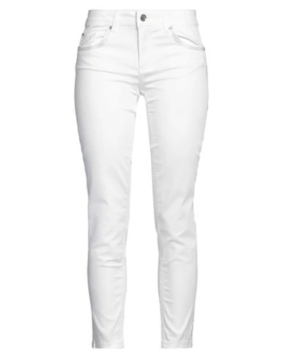 Liu •jo Woman Pants Off White Size 24w-28l Cotton, Polyester, Elastane