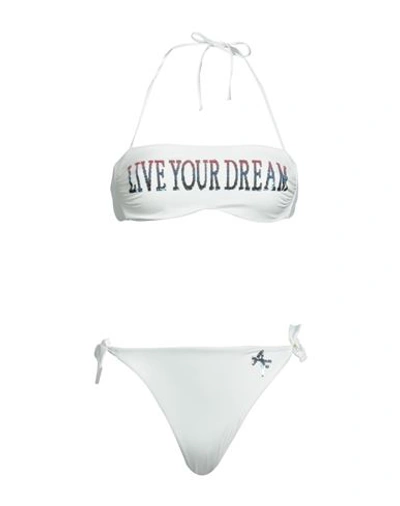 Alberta Ferretti Woman Bikini White Size 6 Polyamide, Elastane