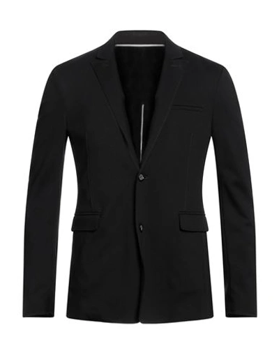 Paolo Pecora Man Blazer Black Size 44 Viscose, Polyamide, Elastane