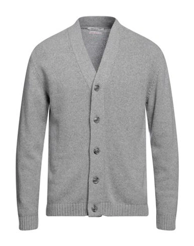 Daniele Fiesoli Man Cardigan Grey Size Xxl Merino Wool In Green
