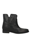 Joy Wendel Woman Ankle Boots Black Size 10 Calfskin In Black