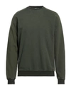 Boglioli Man Sweatshirt Military Green Size M Cotton