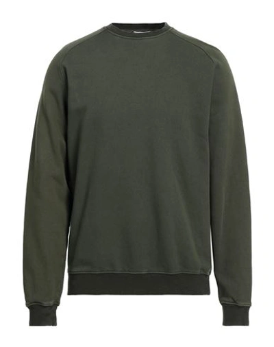 Boglioli Man Sweatshirt Military Green Size M Cotton