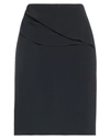 Emporio Armani Woman Mini Skirt Midnight Blue Size 4 Viscose, Acetate, Elastane