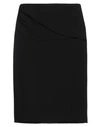 Emporio Armani Woman Mini Skirt Black Size 10 Viscose, Acetate, Elastane
