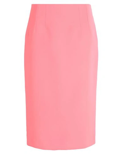 Max & Co . Adr De-coated Woman Midi Skirt Pink Size 8 Polyester