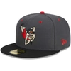 New Era Men's  Black Arizona Diamondbacks Alternate Logo 2001 World Series Team Color 59fifty Fitted In Gray