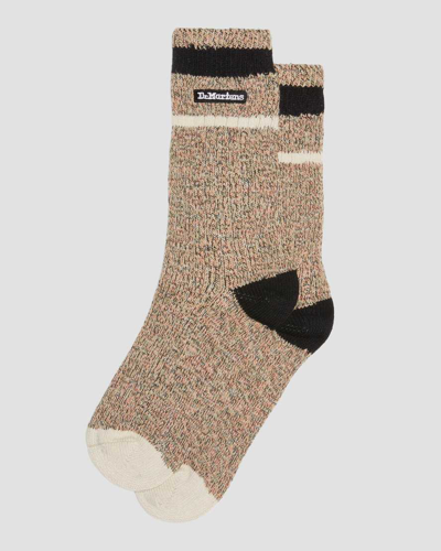 Dr. Martens' Marl Organic Socks In Cream