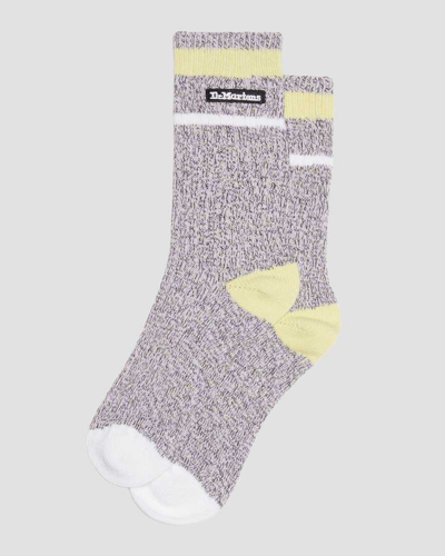 Dr. Martens' Marl Organic Socks In Purple